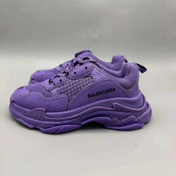 99新 Balenciaga/巴黎世家 023 紫色厚底款 童鞋 老爹鞋