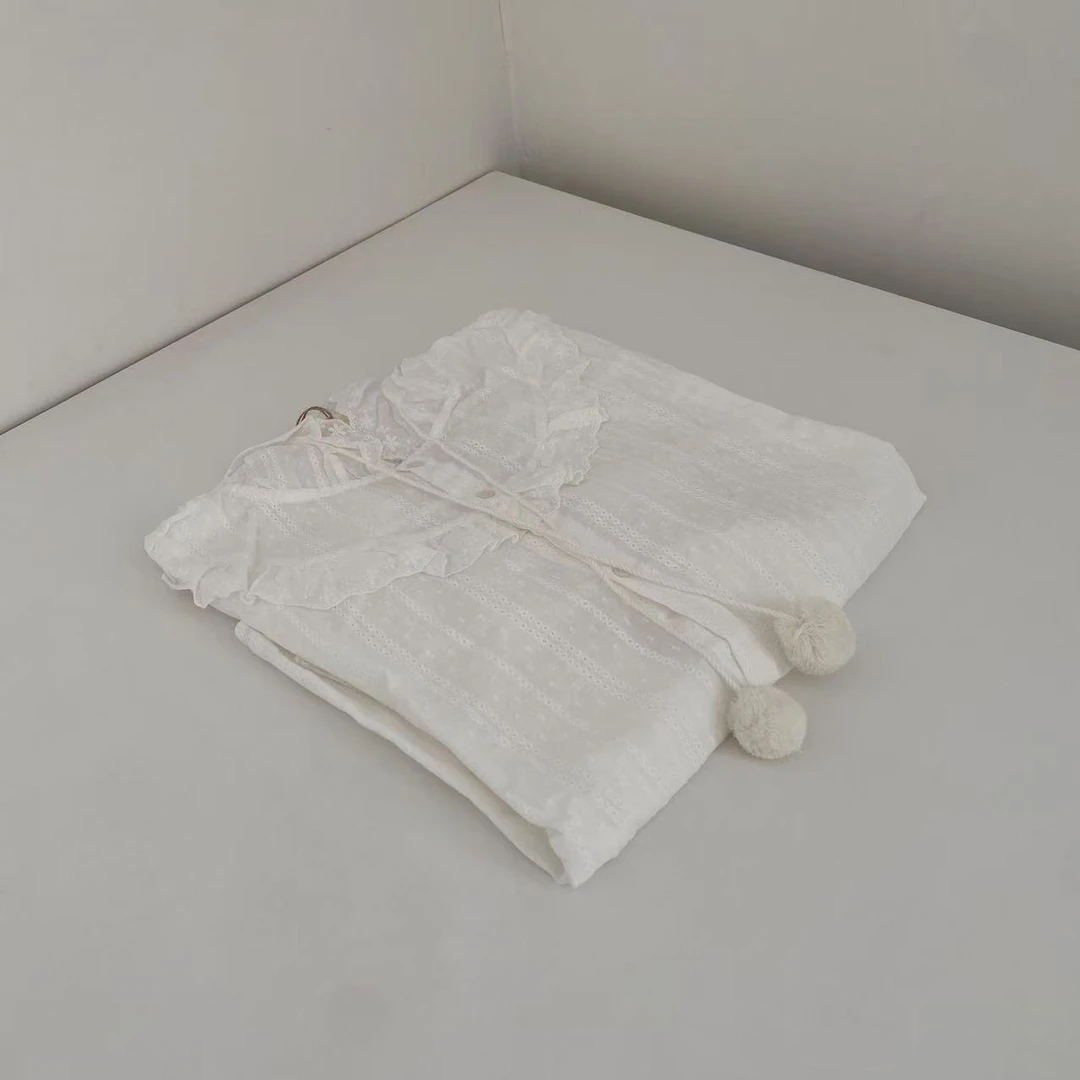 温柔花边上衣连帽衬衫no.退no.换