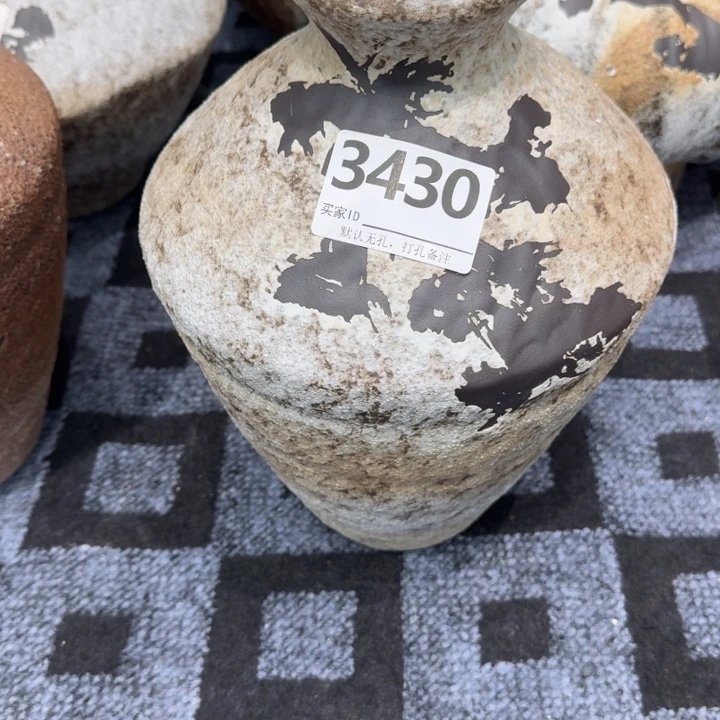 梁***腿瓷片景德镇高温花器编码3530高33口6默认无孔