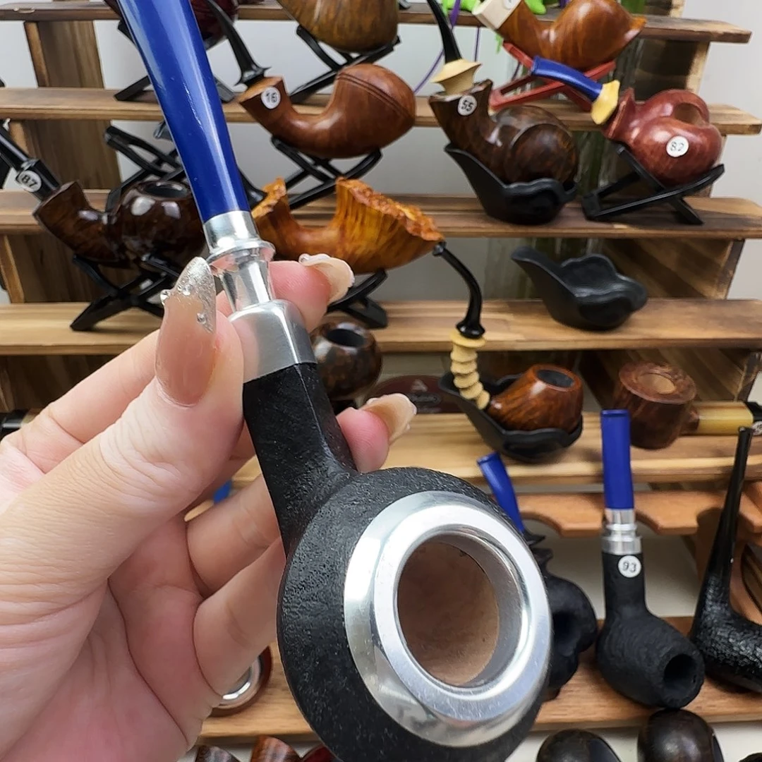 石楠木手工牛头烟斗