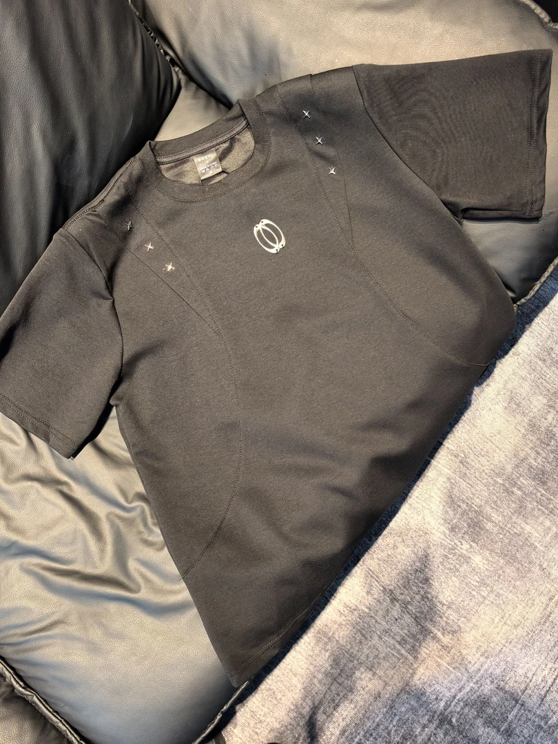 【桃子】短袖夏季半袖T恤潮流金属港风男士街头休闲短袖ins