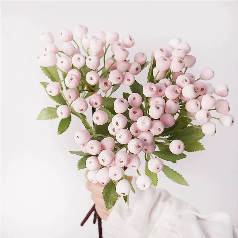 仿真果实浆果带爽果子造景花材点缀蔓越莓果实家居装饰摆件