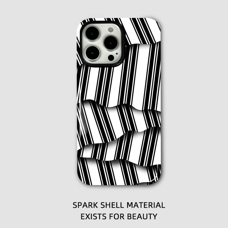 菲林二合一全包款 适用于苹果iphone不规则条纹设计手机壳 潮流款