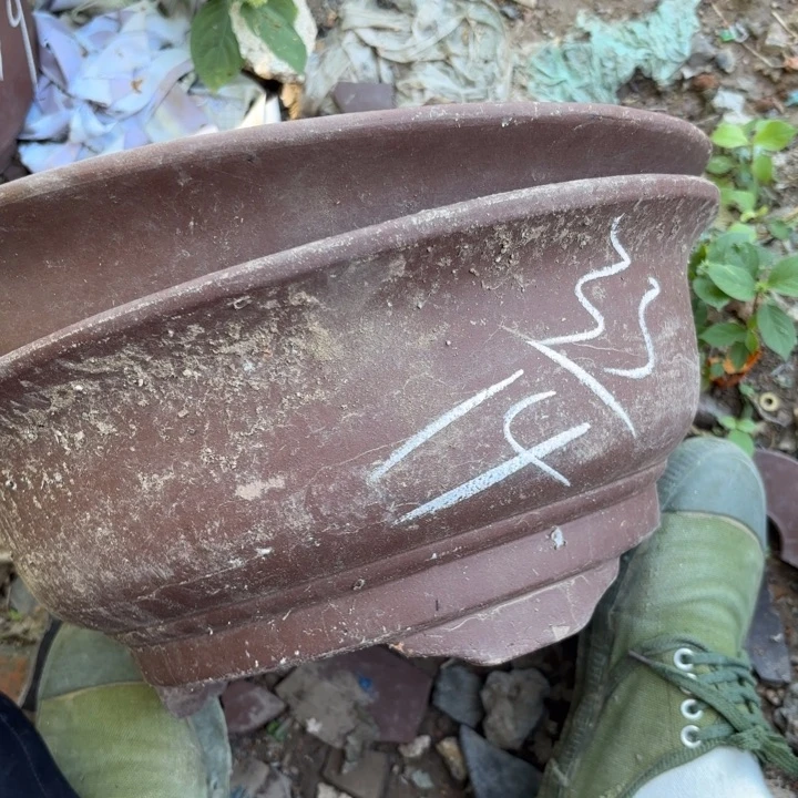 紫砂花盆紫砂的花