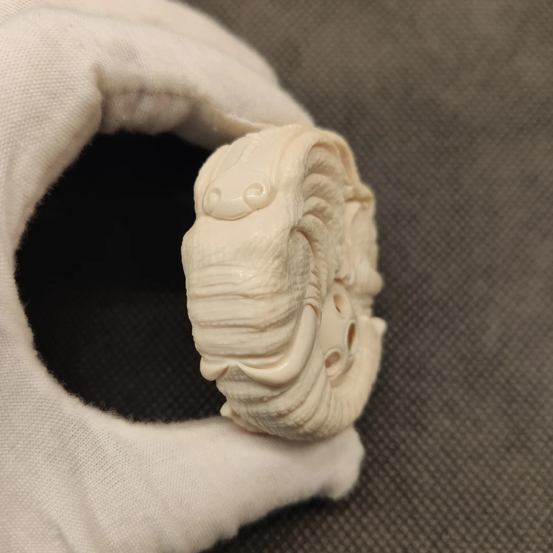 C00141 象神牙饼猛犸牙工艺品