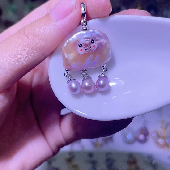 颈饰合金淡水珍珠07