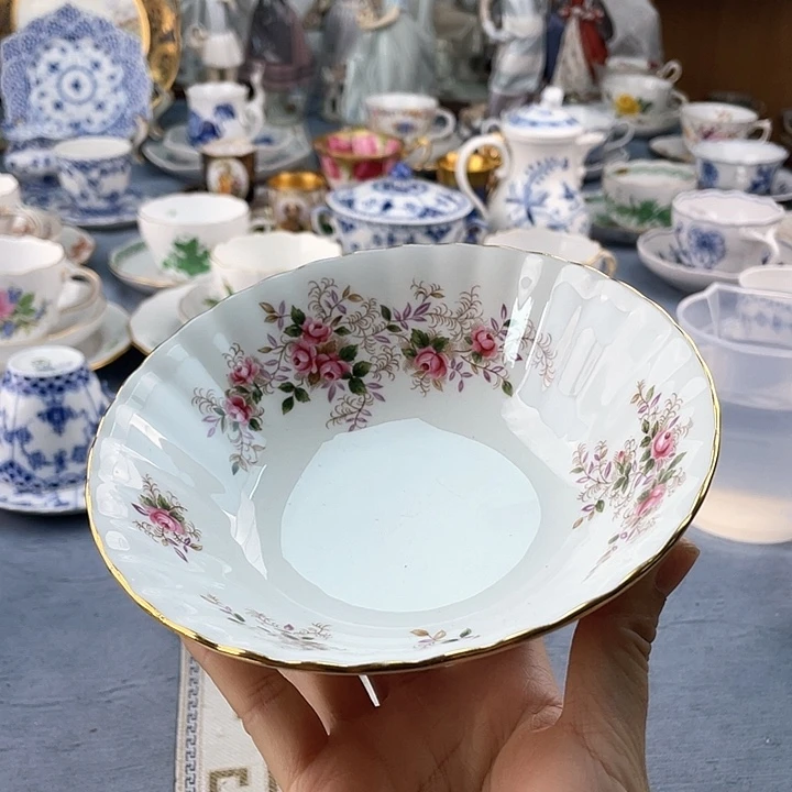 中古欧瓷瓷器小房子