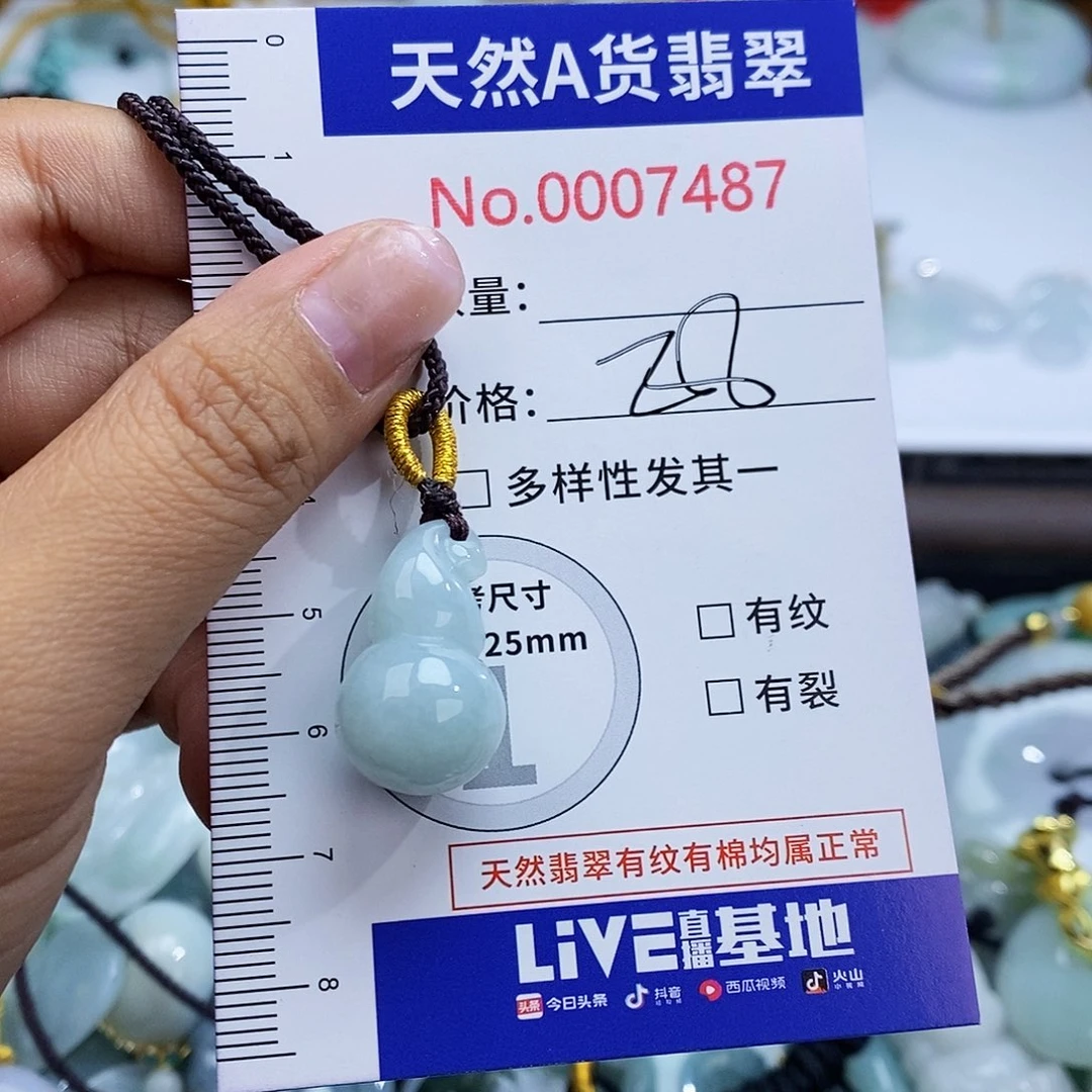 翡翠未镶嵌颈饰7487