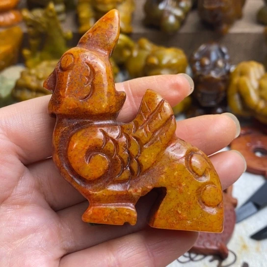 蛇纹石玉未镶嵌颈饰35