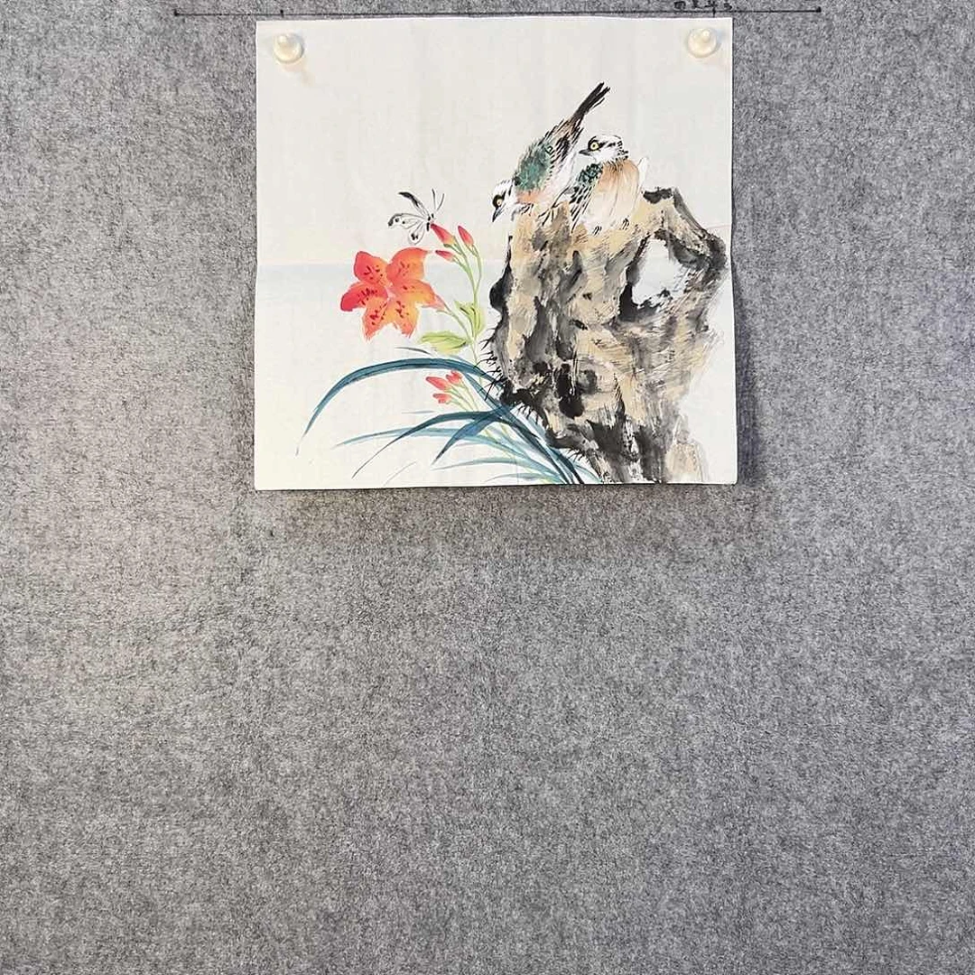 国画311 花鸟在此处飞翔也不太