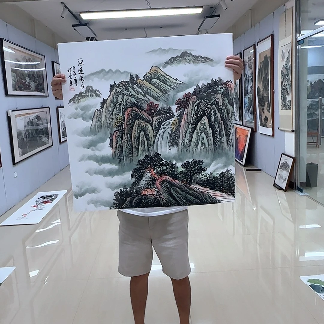 国画国画作品多次