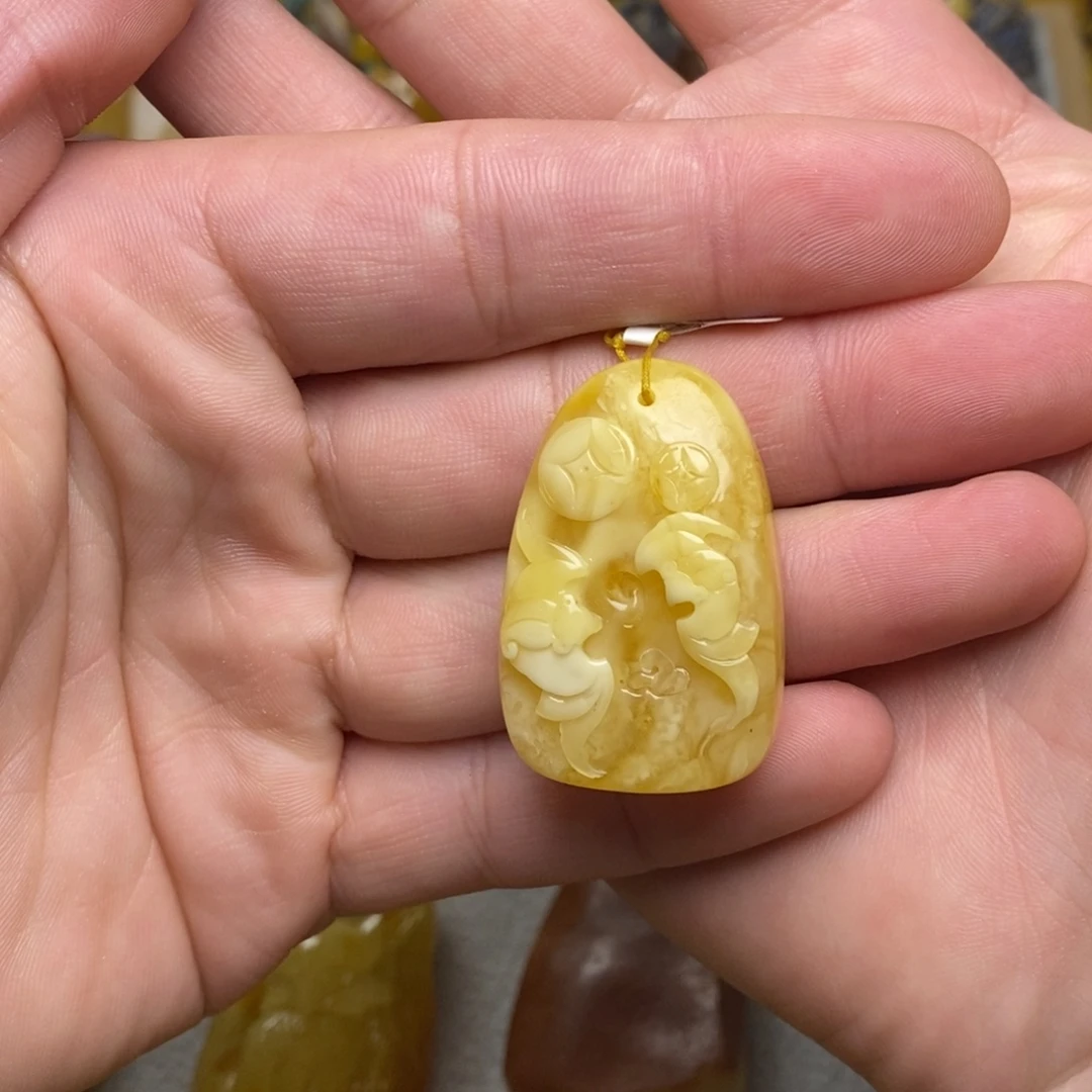 琥珀未镶嵌裸石蜜蜡