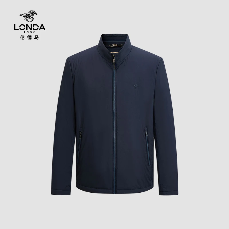 【LONDA伦德马】精致刺绣秋冬简约立领商务通勤上衣棉衣棉服男2002