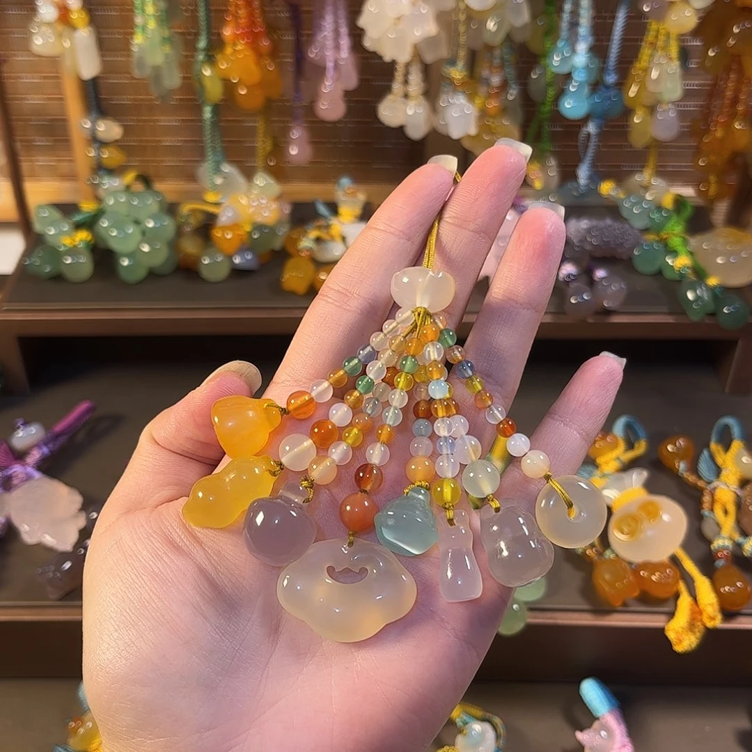 玛瑙/玉髓未镶嵌车挂