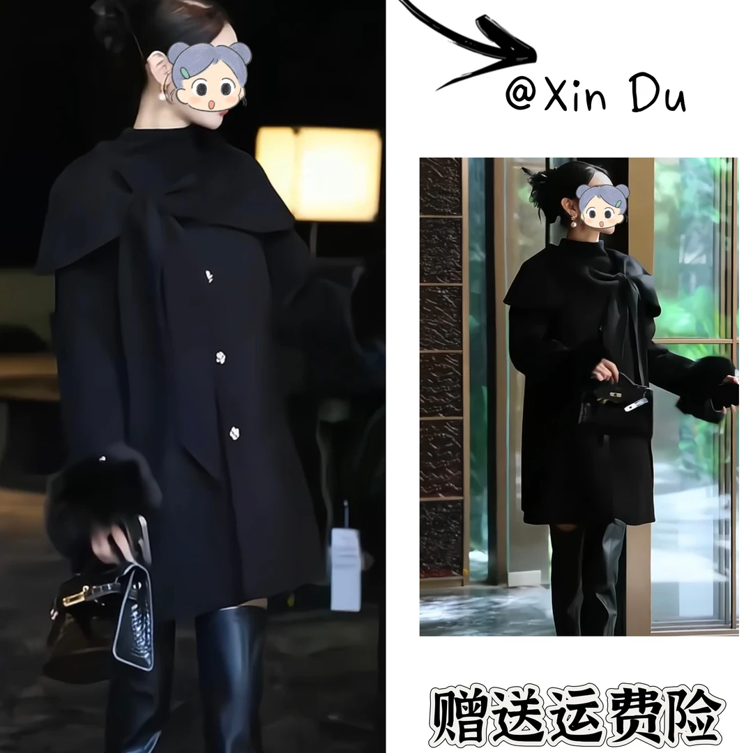 2025秋冬季新款时尚显瘦气质女士网红洋气外套百搭款D25178