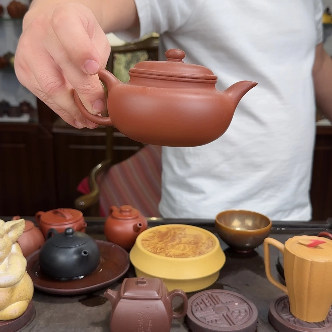 紫砂茶壶仿古紫泥