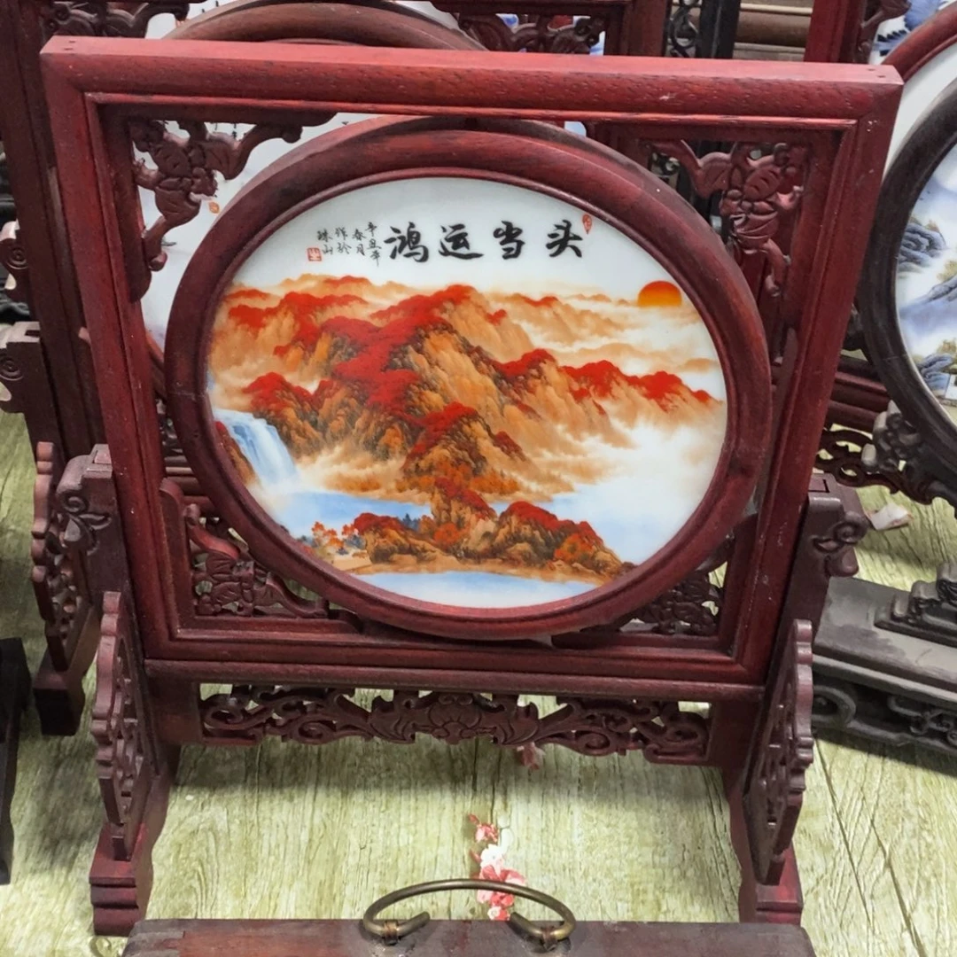 瓷36*30*1景德镇瓷板画柴窑烧制