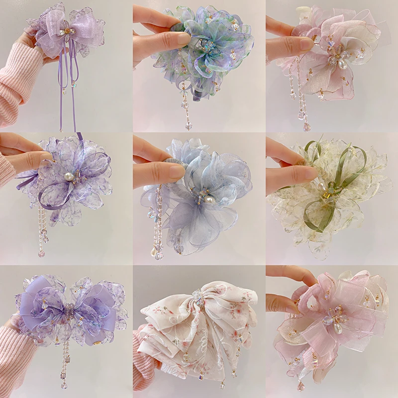 K201-400沐熙时尚饰品发夹发箍发圈氛围感抓夹2025新款上班族发饰