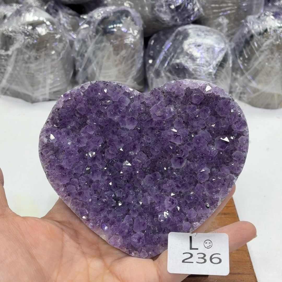 未镶嵌水晶摆件天然紫水晶