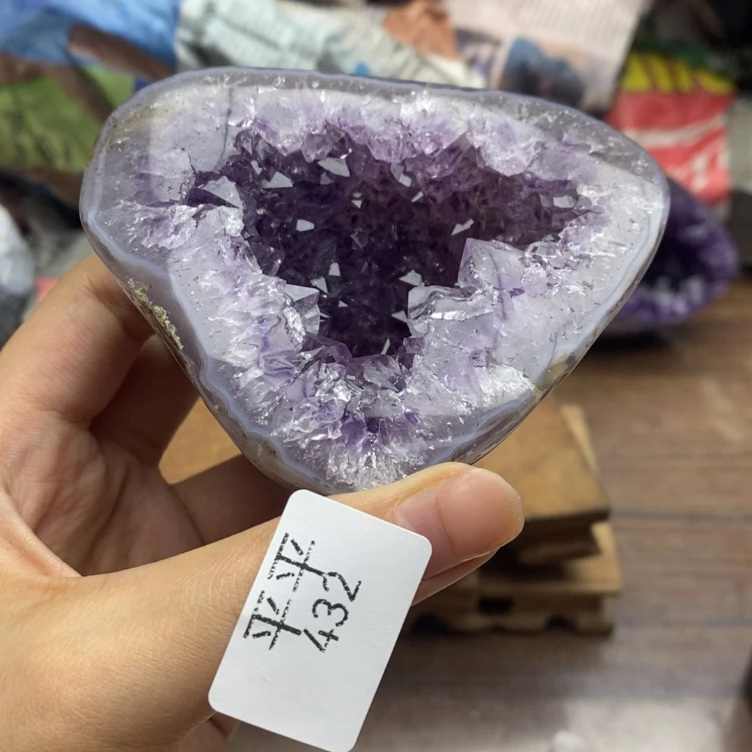 紫晶珠宝半成品未镶嵌