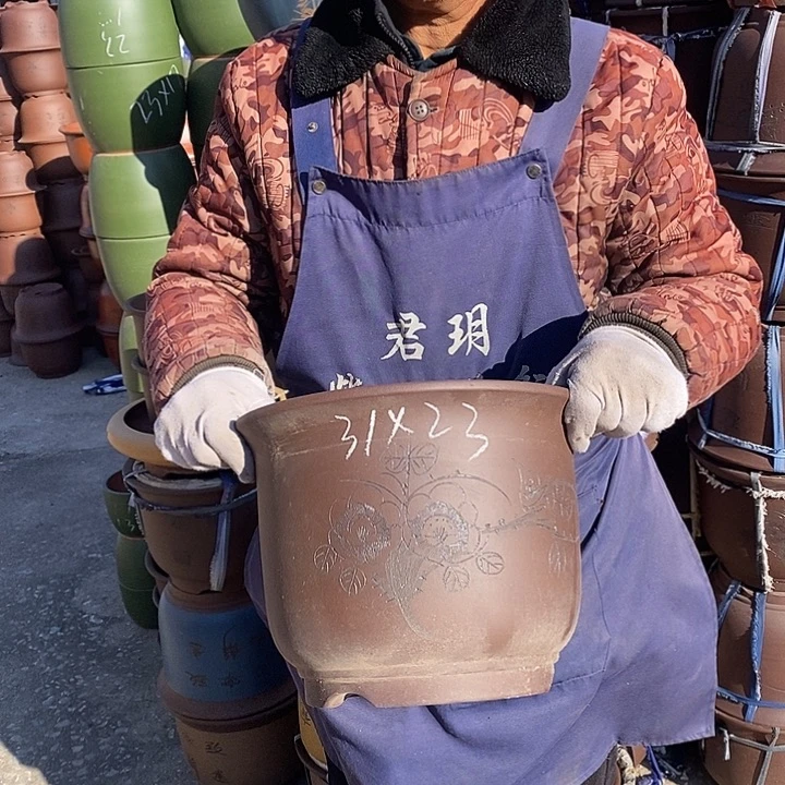 紫砂花盆紫砂花盆