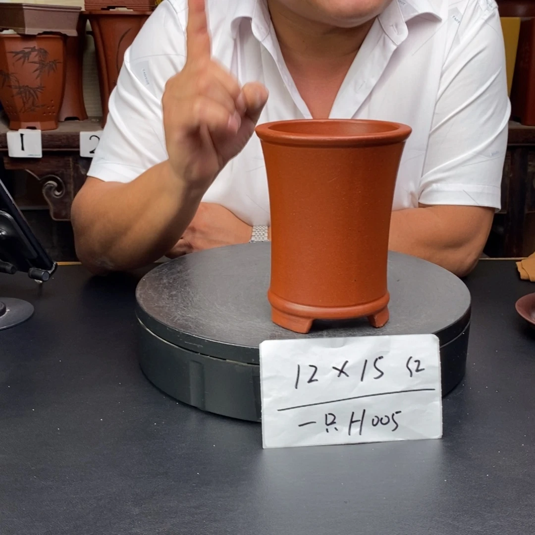 紫砂花盆货号一只H005