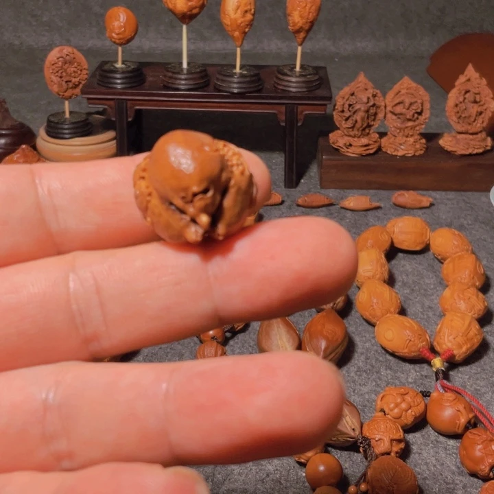 双***生橄榄核手串/手链手工制作工艺