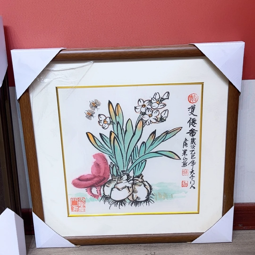 国画侯果山老师亲笔手绘作品朵