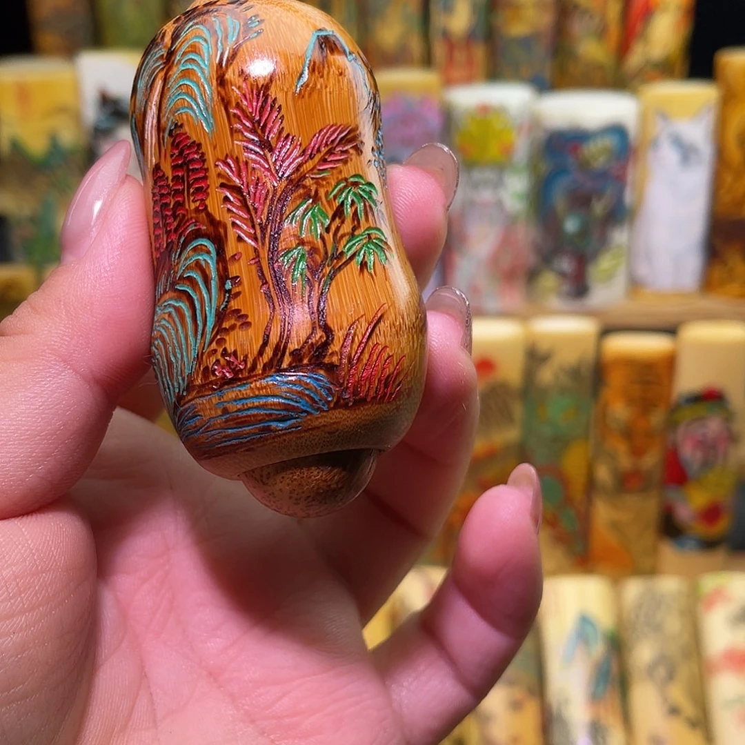 随***和实心竹手工作品实心竹手工作品