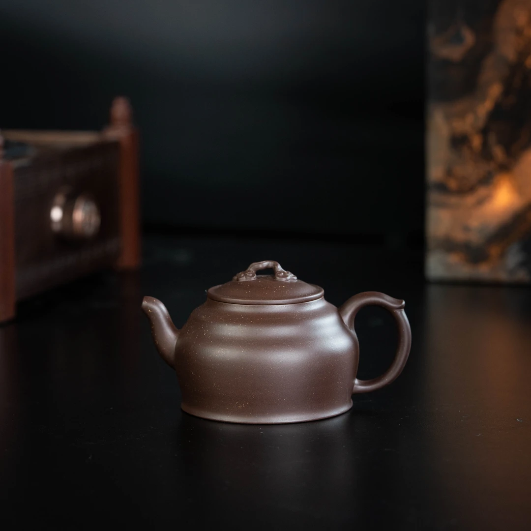 【砂界传家】大吉 王建中制 全手工 深井老紫泥 185cc 宜兴紫砂壶