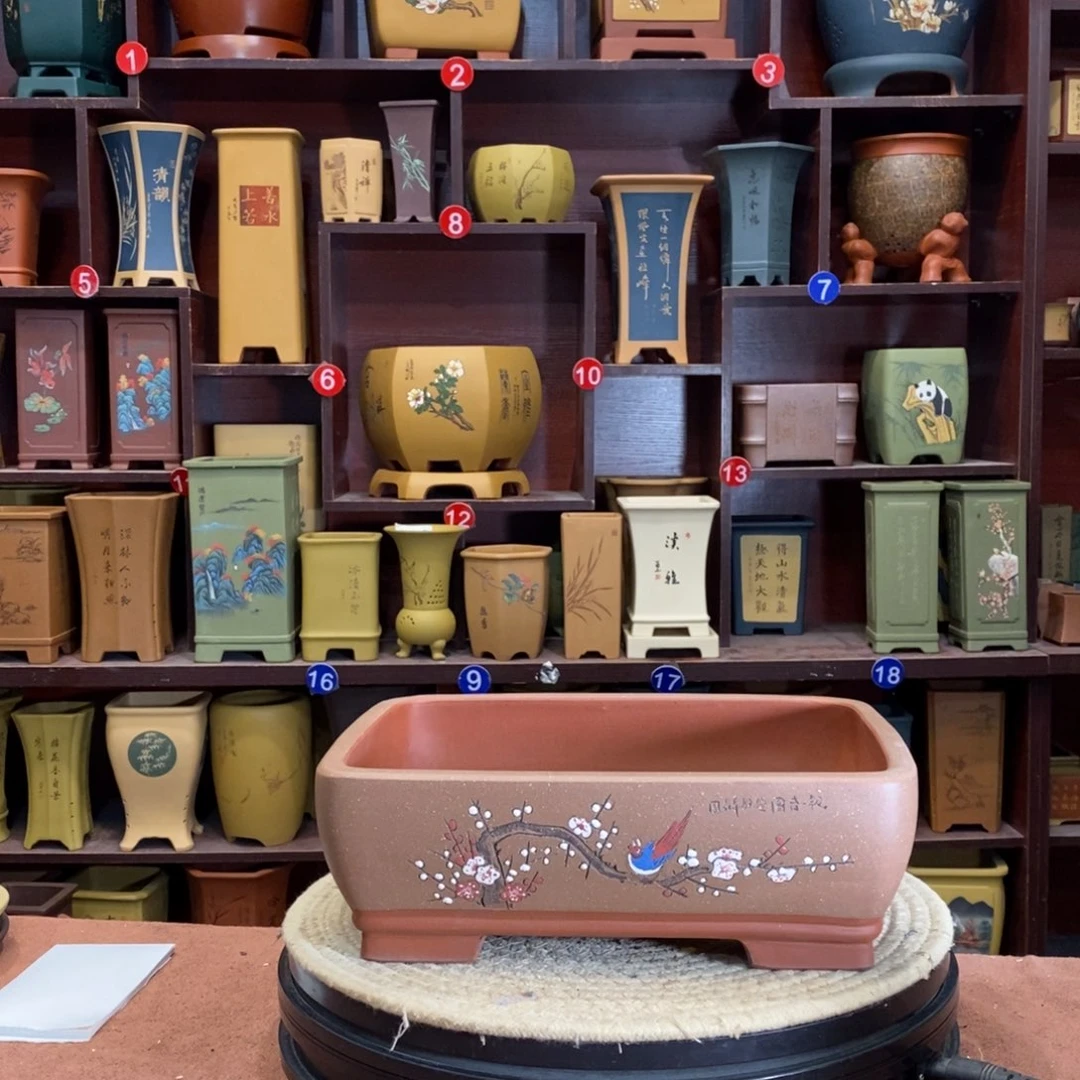 紫砂花盆紫砂花盆