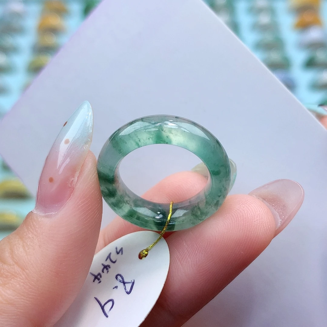 未镶嵌戒指翡翠89圈