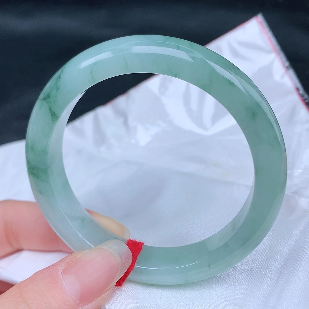 未镶嵌手镯翡翠天然翡翠手镯55圈