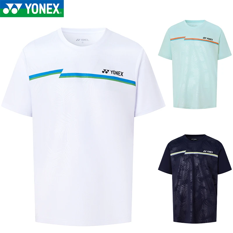 YONEX/尤尼克斯2025新款羽毛球服短袖运动上衣速干透气T恤男女