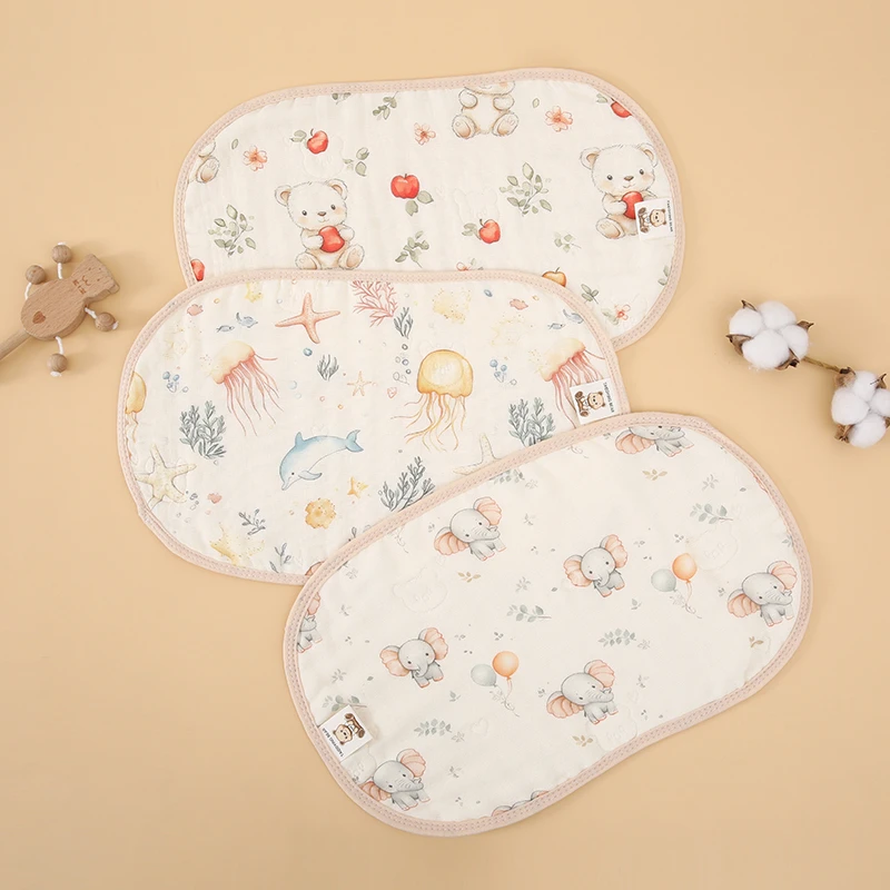 婴儿云片枕头枕防吐奶呛奶新生儿专用0-3个月夏季透气可拆洗宝宝