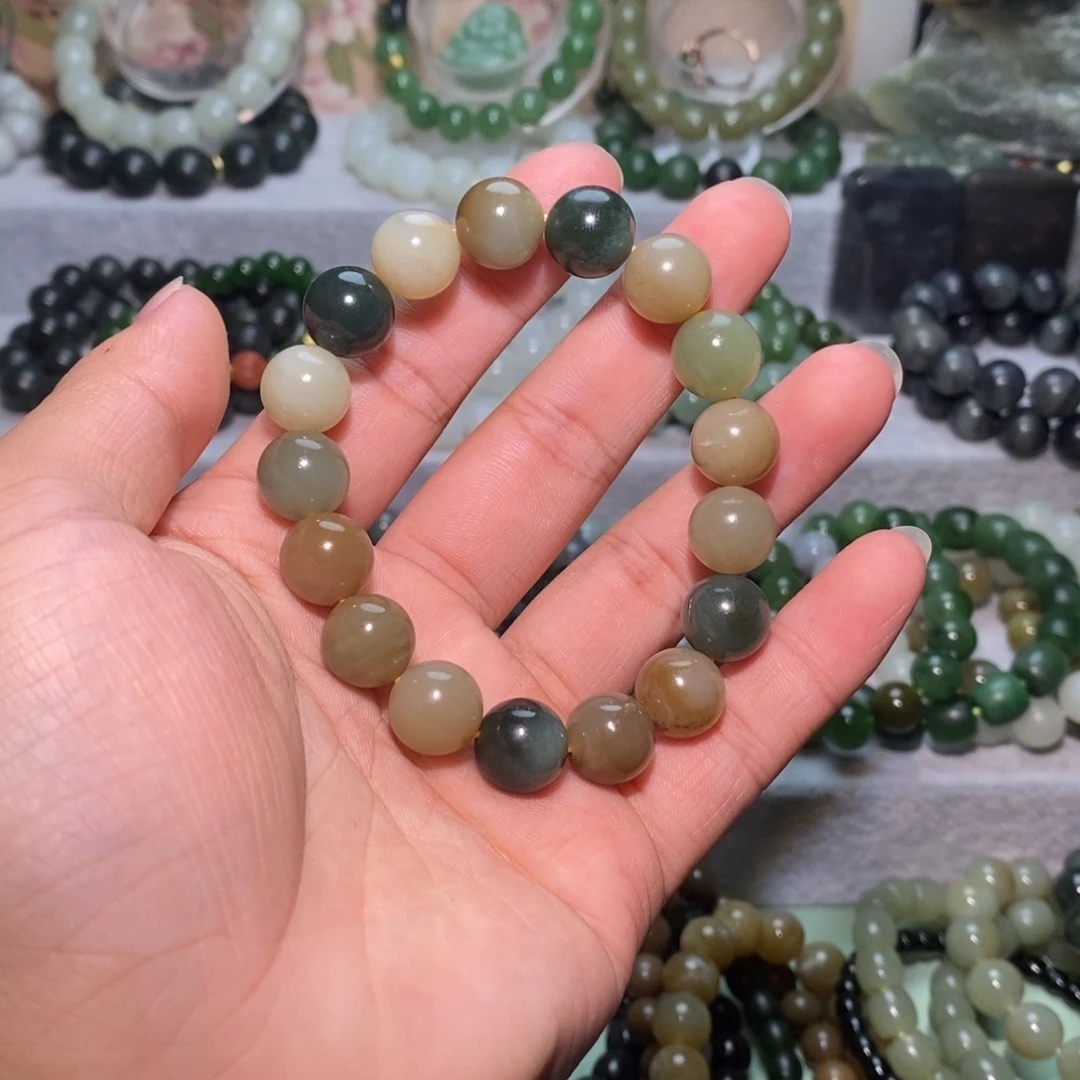 和田玉未镶嵌手链