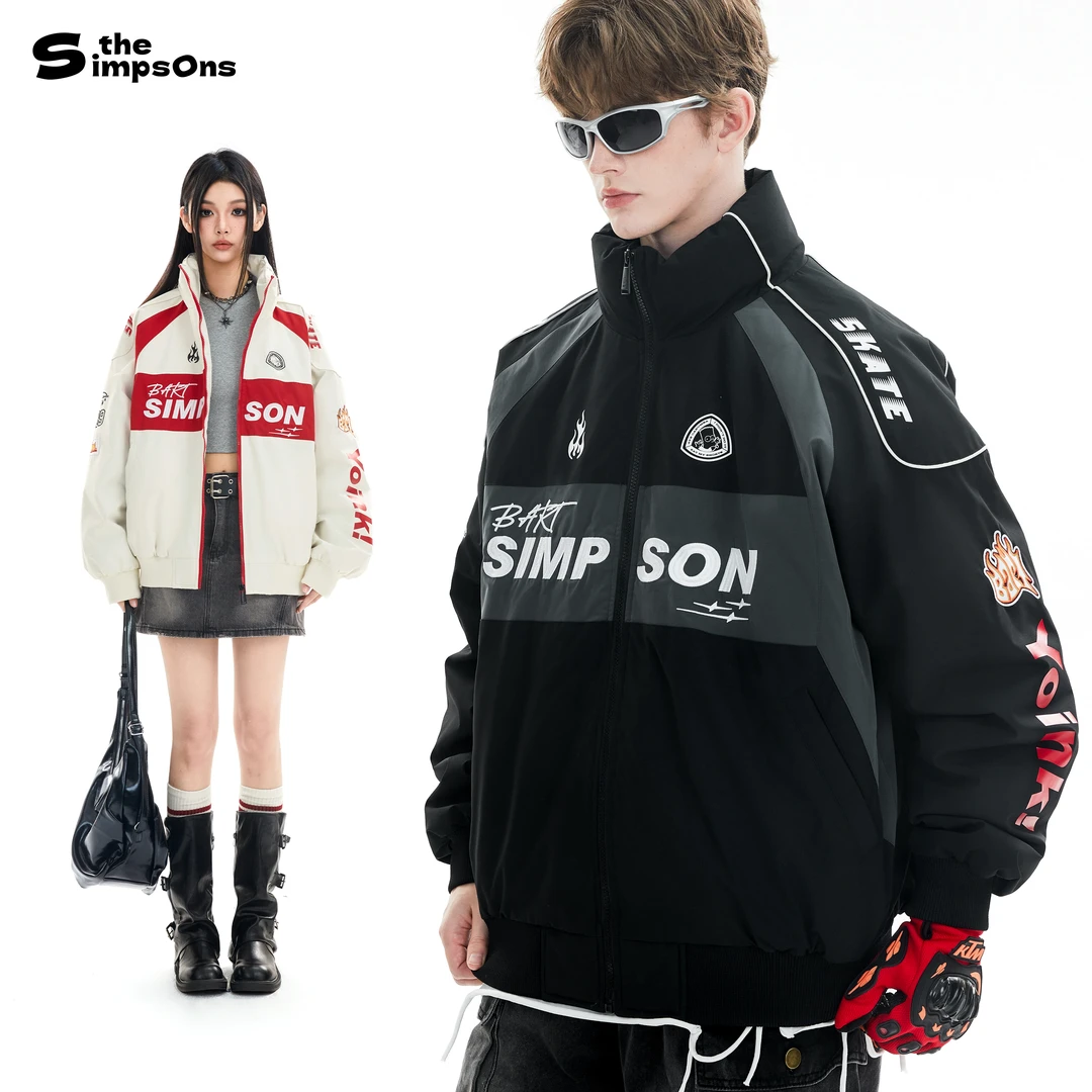 THESIMPSONS休闲宽松保暖男女同款赛车服羽绒服外套SPCDJ254F32U