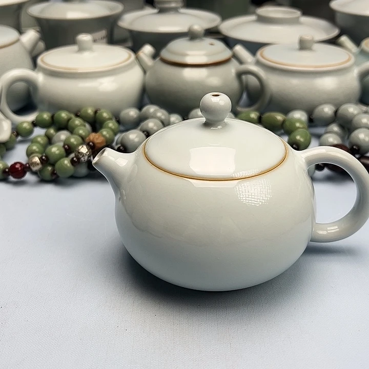 杯微微暇月白釉西施壶原矿原釉原产地