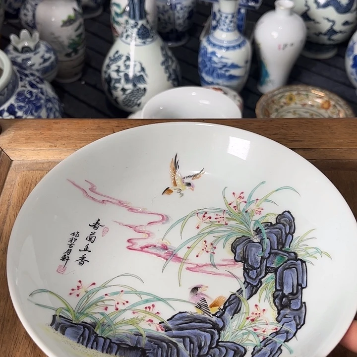 摆件粉彩瓷器精品陶瓷