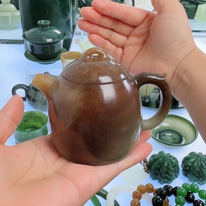 迷***地和田玉（糖玉）未镶嵌挂件