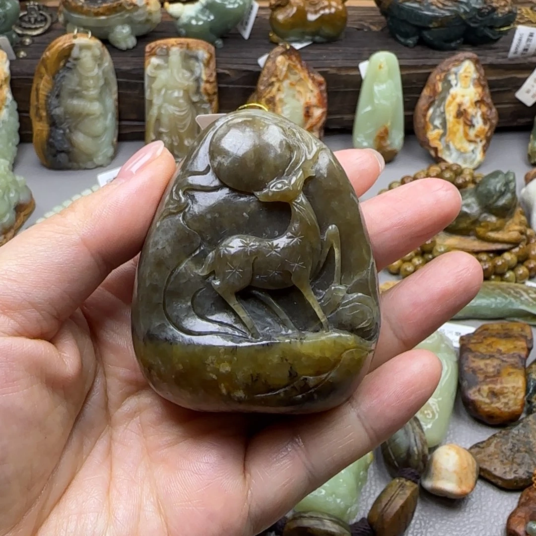 岫岩河磨玉（透闪石质玉）未镶嵌珠宝奇石