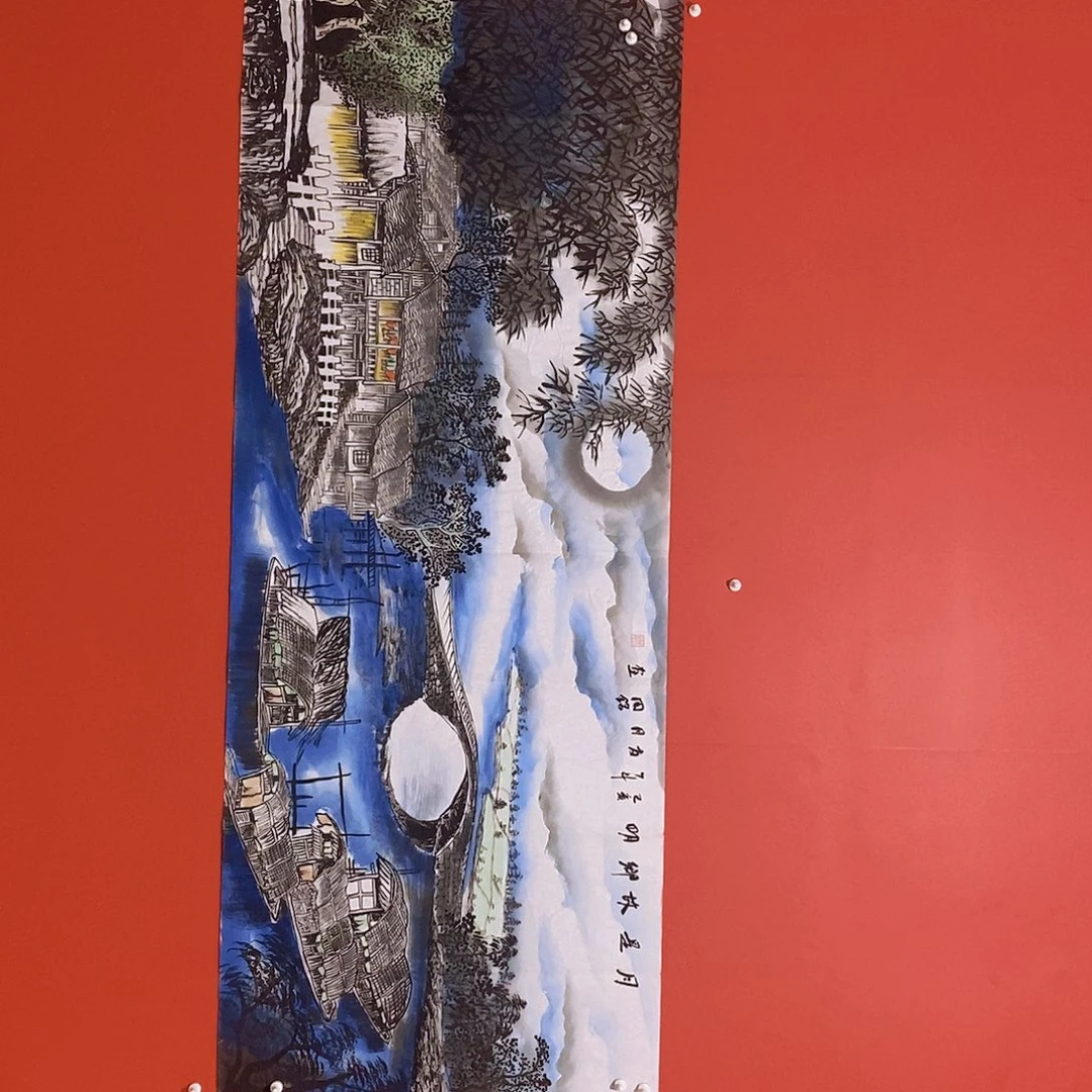 国画山水花鸟国画作品