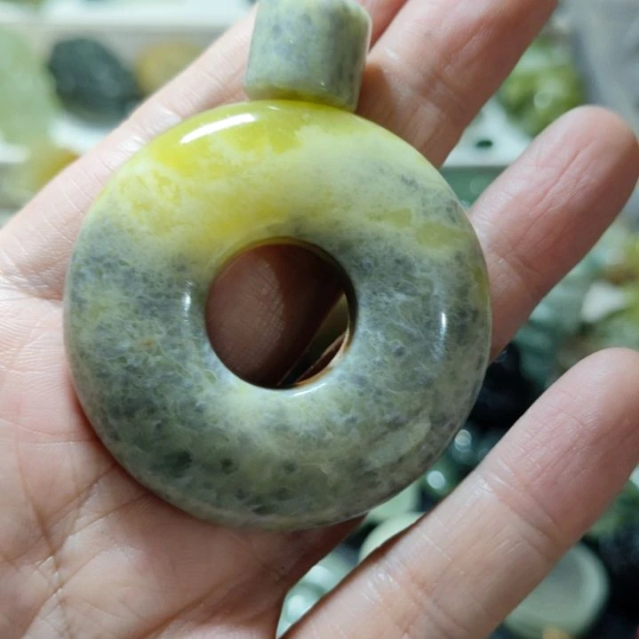 岫玉平安扣未镶嵌