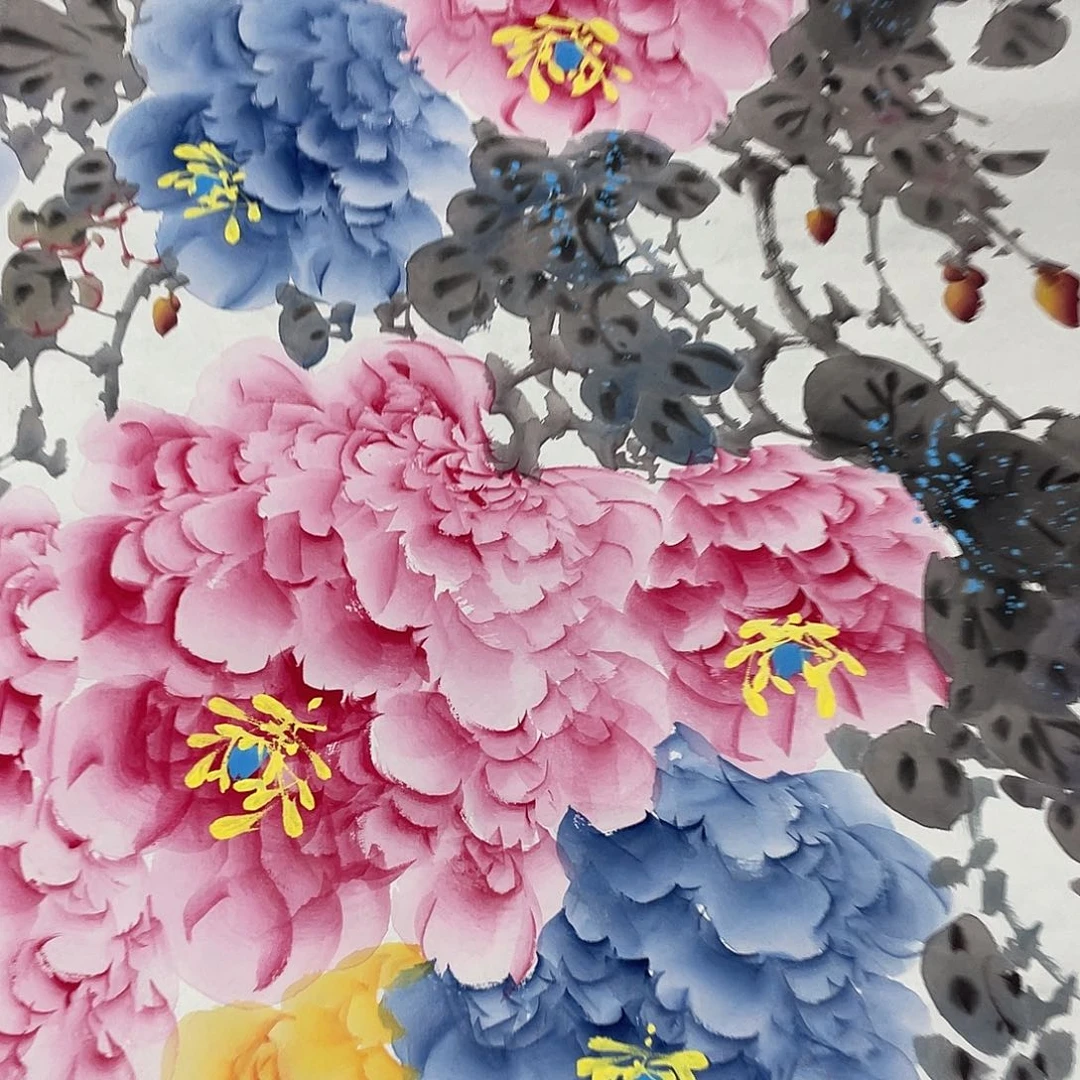 国画纯手绘字画宣纸