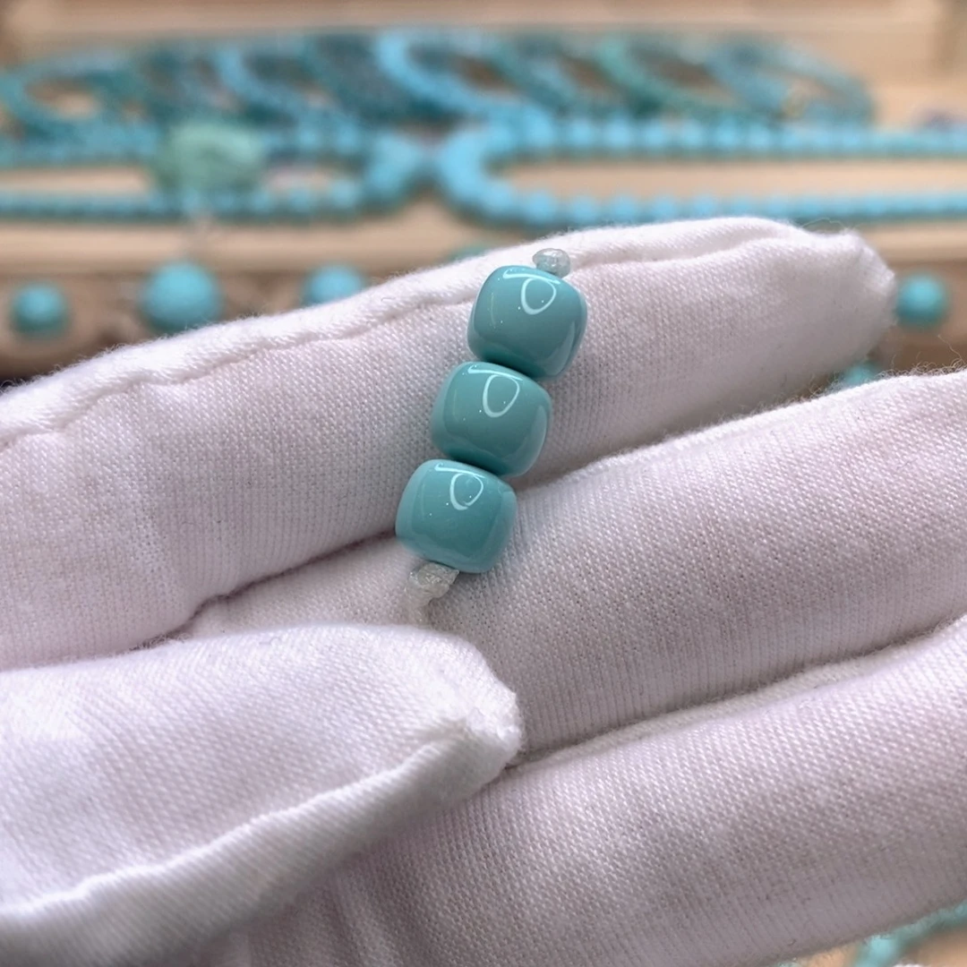 绿松石未镶嵌珠宝奇石7.6mm