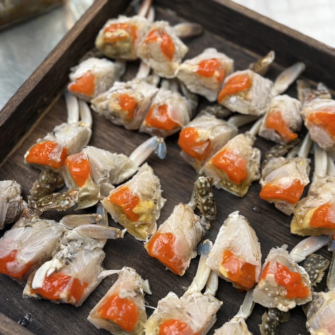 【小斧头鱼】宁波红膏蟹块呛蟹块350g