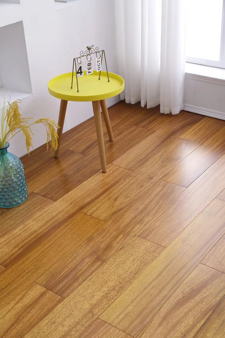 圆盘豆地热锁扣高档家居纯实木原木地板实木地板天然环保家居好物