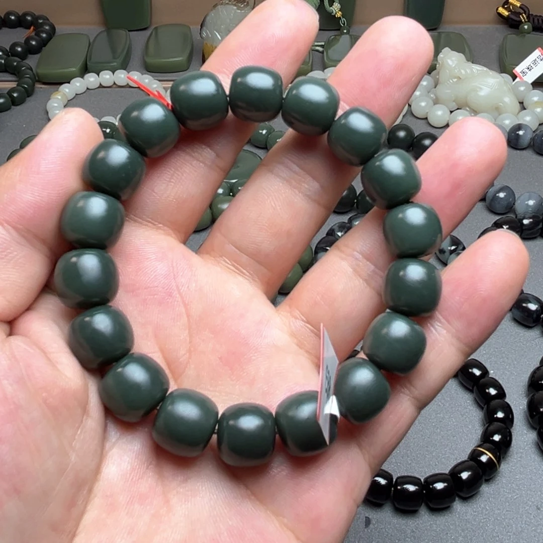 手链未镶嵌和田玉高**瞩卡12蓝调