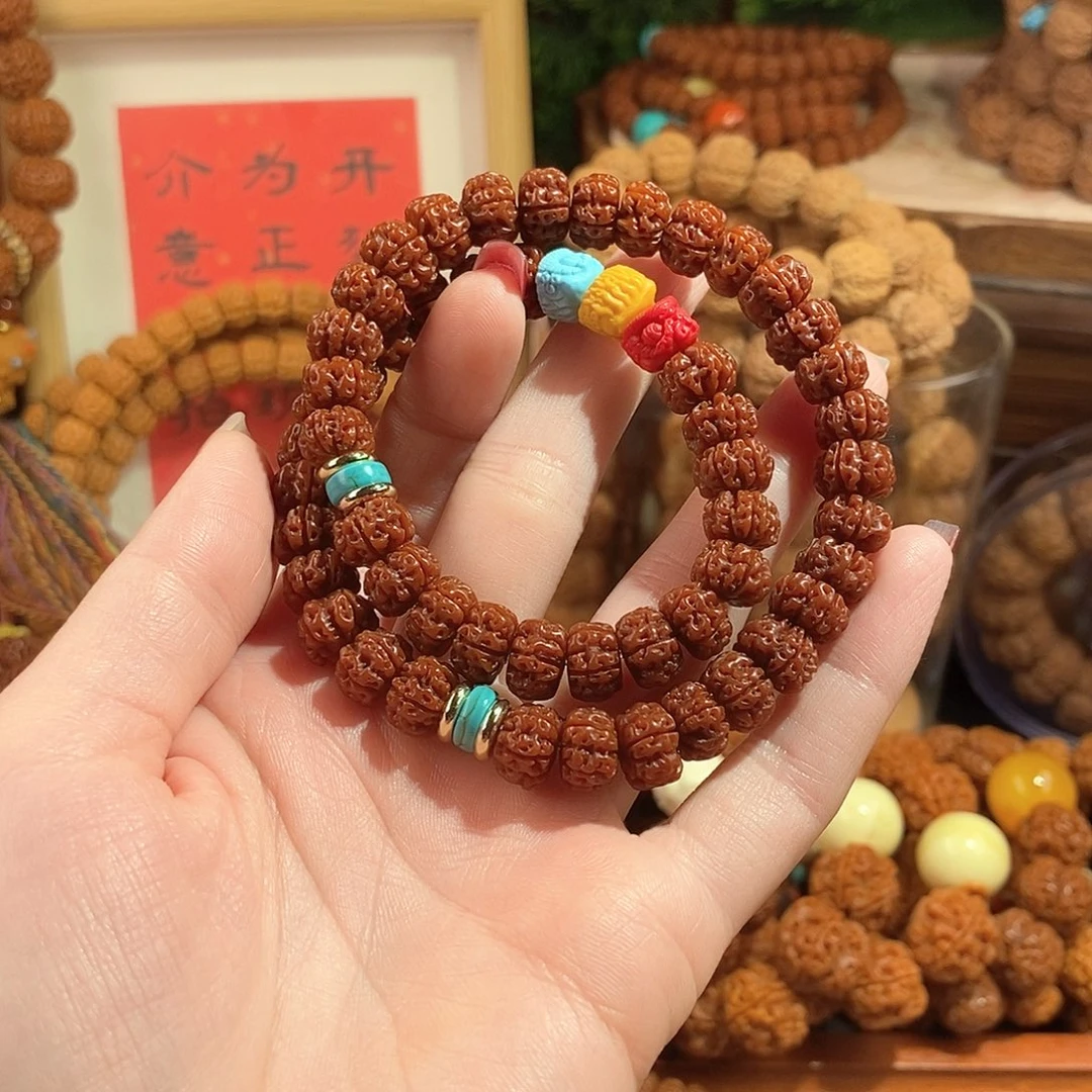 金刚菩提手串105双圈三色