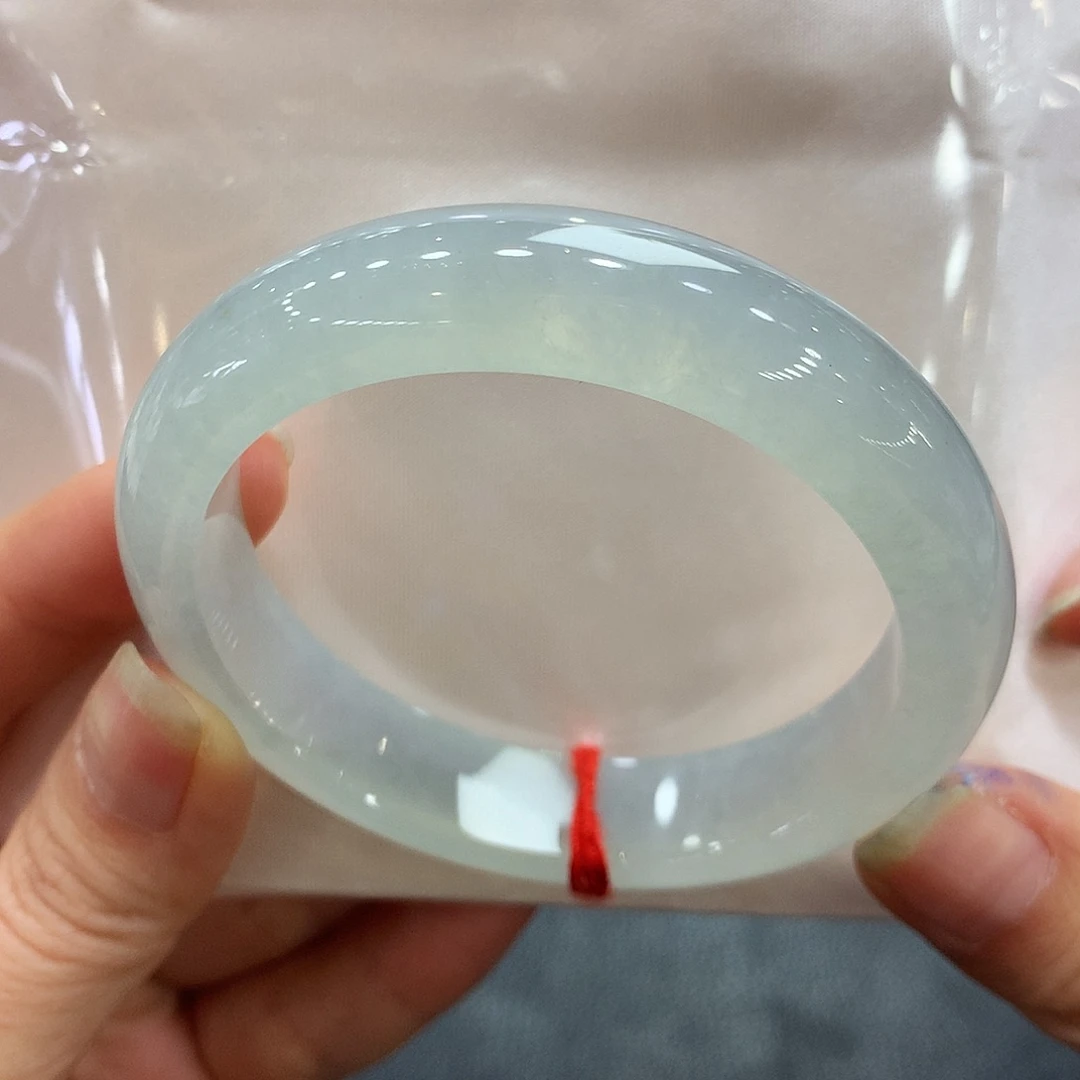 翡翠未镶嵌手镯56正圈